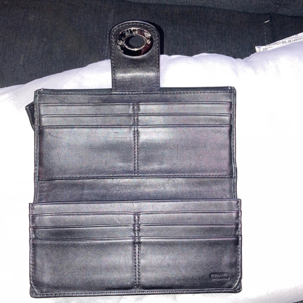 Coach Black Leather Clutch - Picture 3 of 4